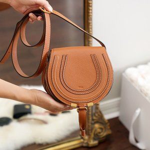 Chloe Marcie Small Satchel  Tan